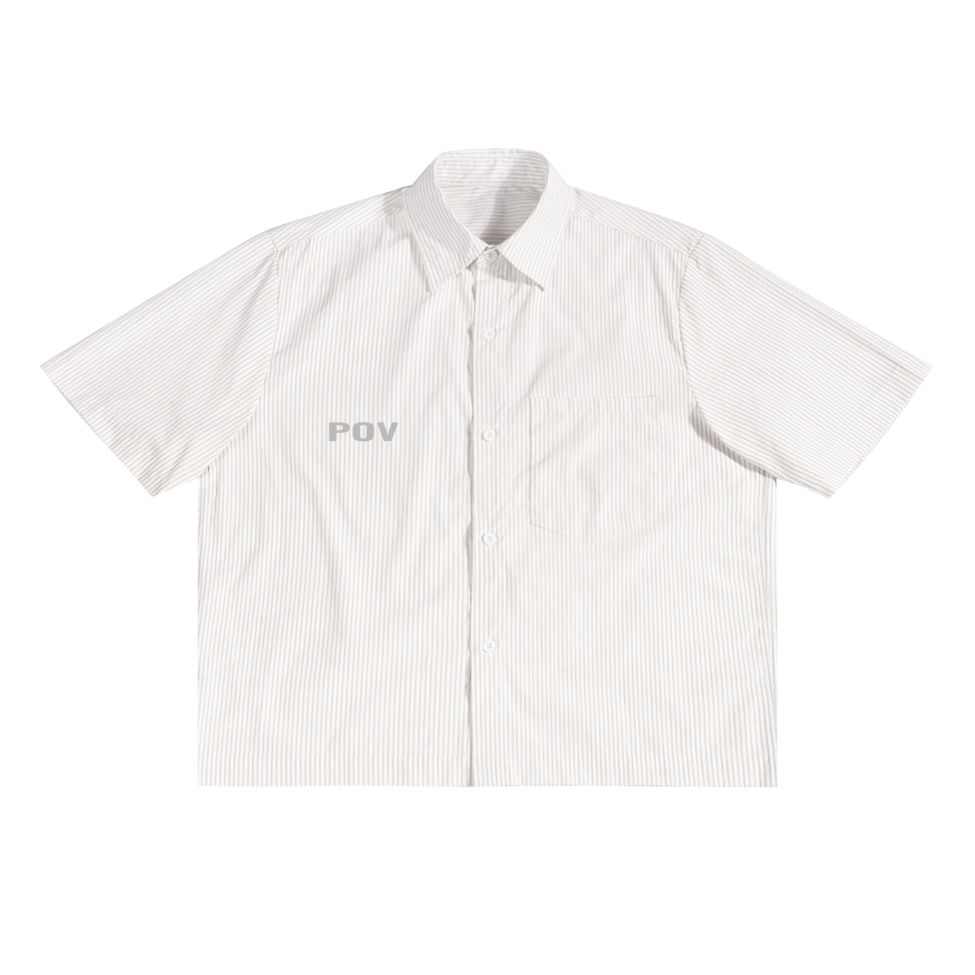 POV Oversized Vertical Stripe Boxy Shirt