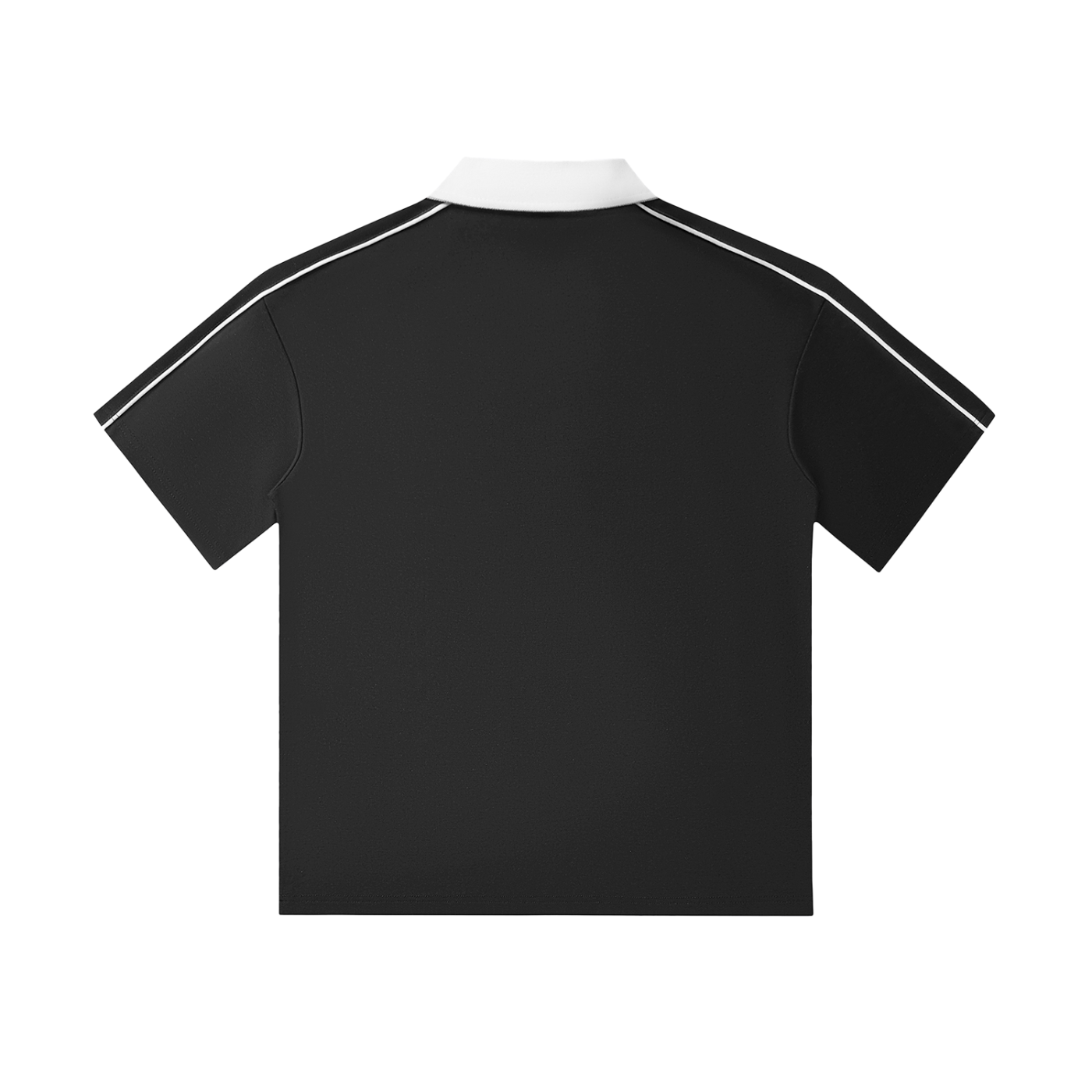 POV Contrast Collar Short-Sleeve Polo Shirt