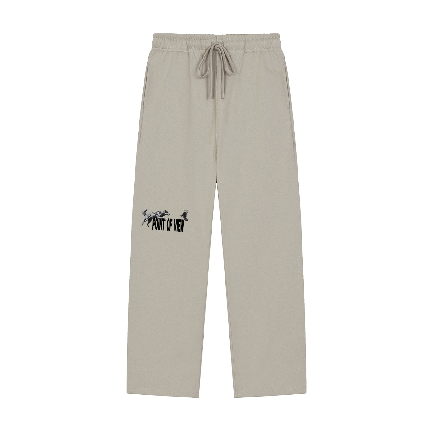 POV Solid Color Straight-Leg Sweatpants