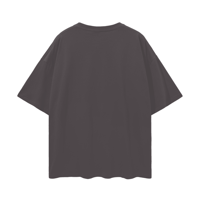 "POV" Chest Logo Oversize Deep Drop Shirt