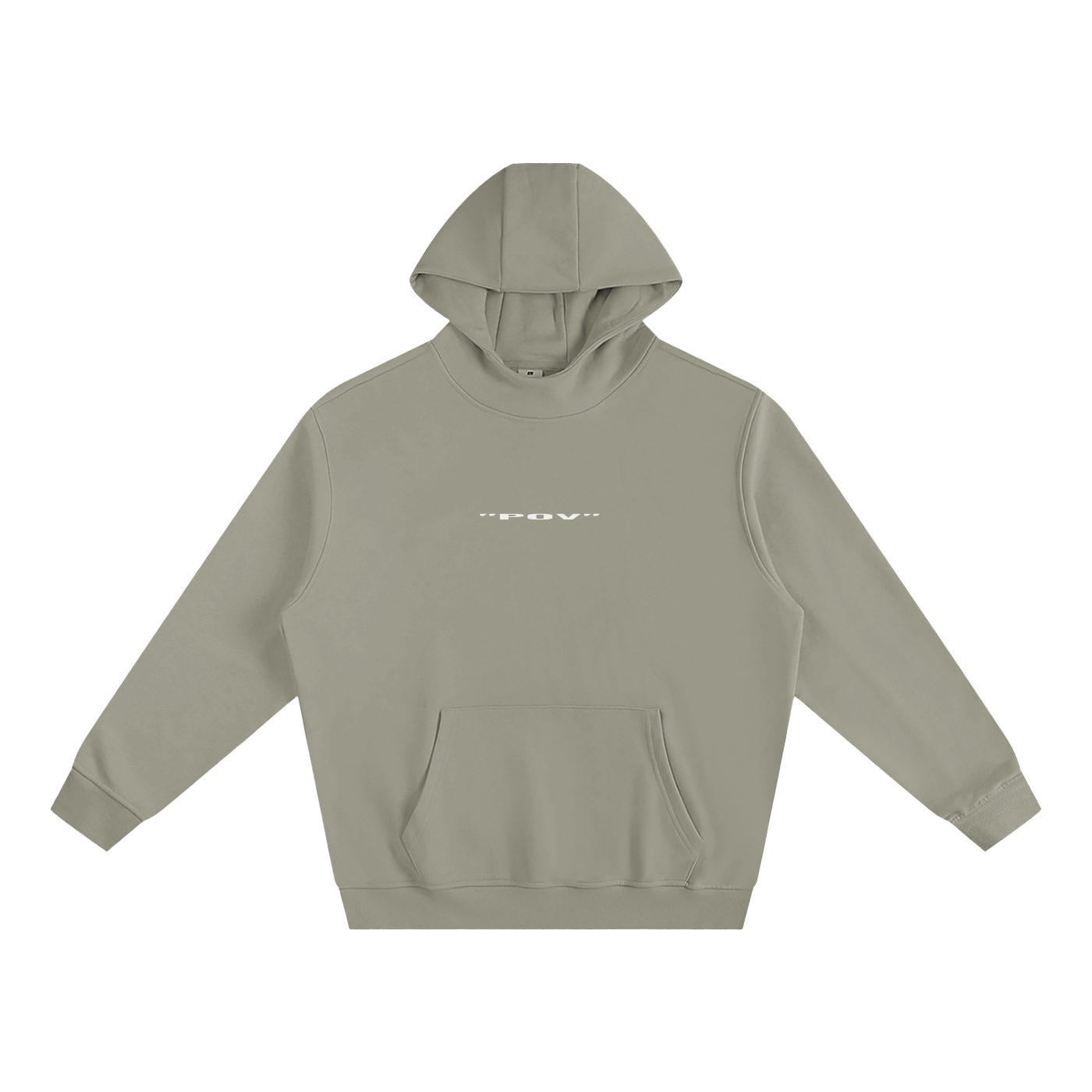 "POV" 2025 Fleeced High Neck Hoodie