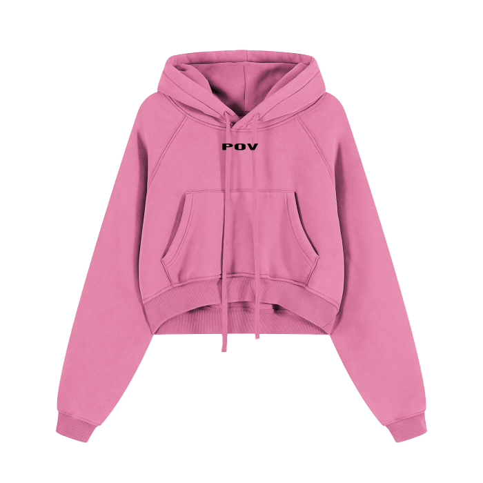 "POV" Cropped Hoodie
