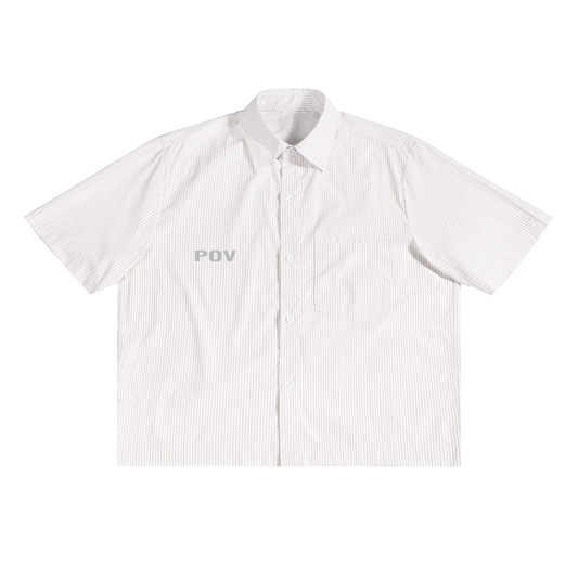 POV Oversized Vertical Stripe Boxy Shirt