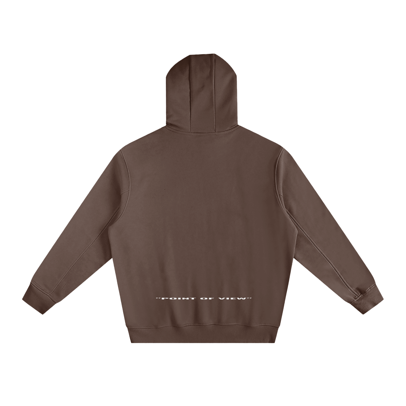 "POV" 2025 Fleeced High Neck Hoodie