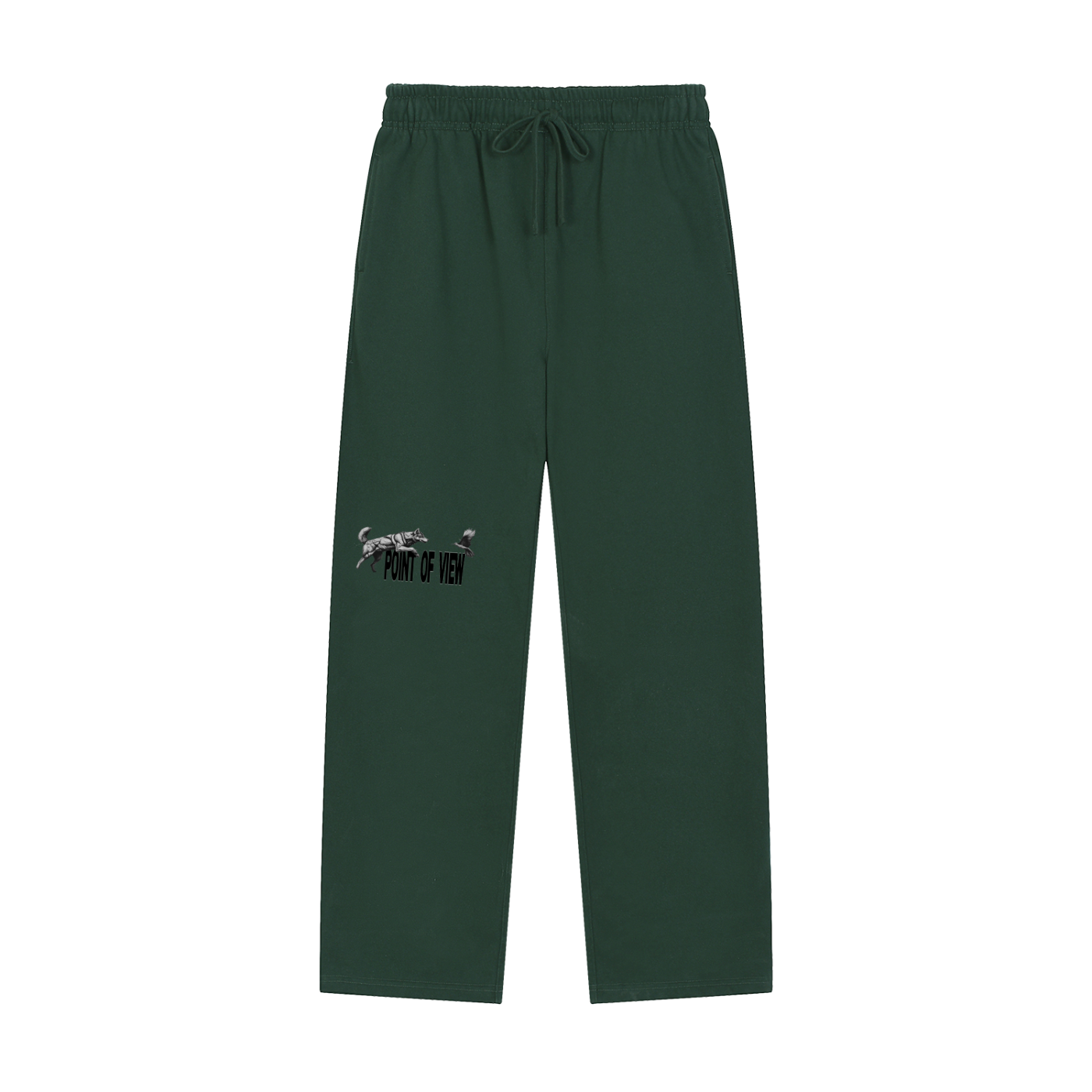 POV Solid Color Straight-Leg Sweatpants