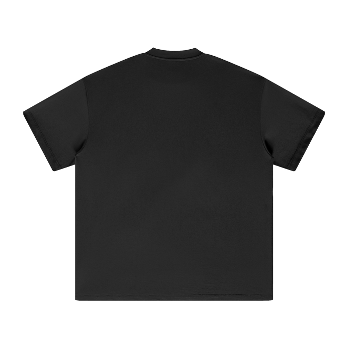 "POINT OF VIEW" Stretched Center Logo Shirt
