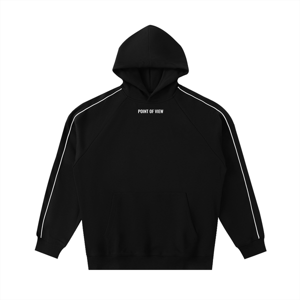 POV Contrast Piping Raglan Hoodie