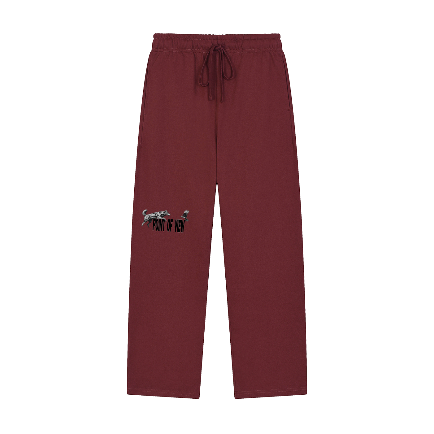 POV Solid Color Straight-Leg Sweatpants
