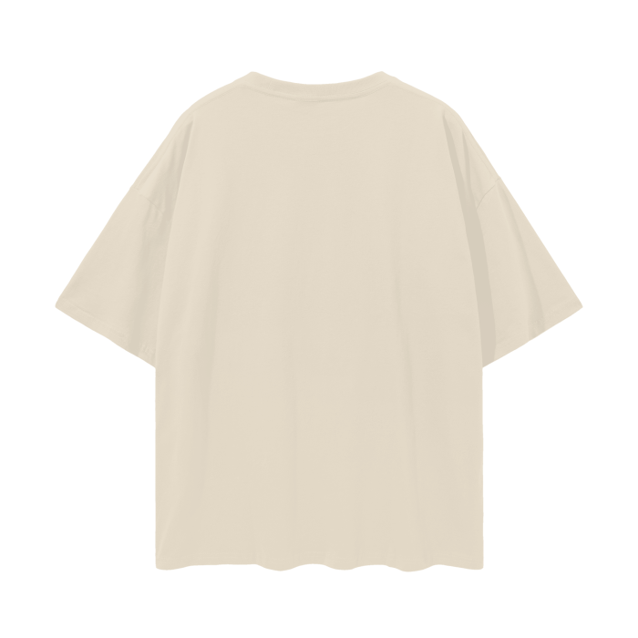 "POV" Chest Logo Oversize Deep Drop Shirt