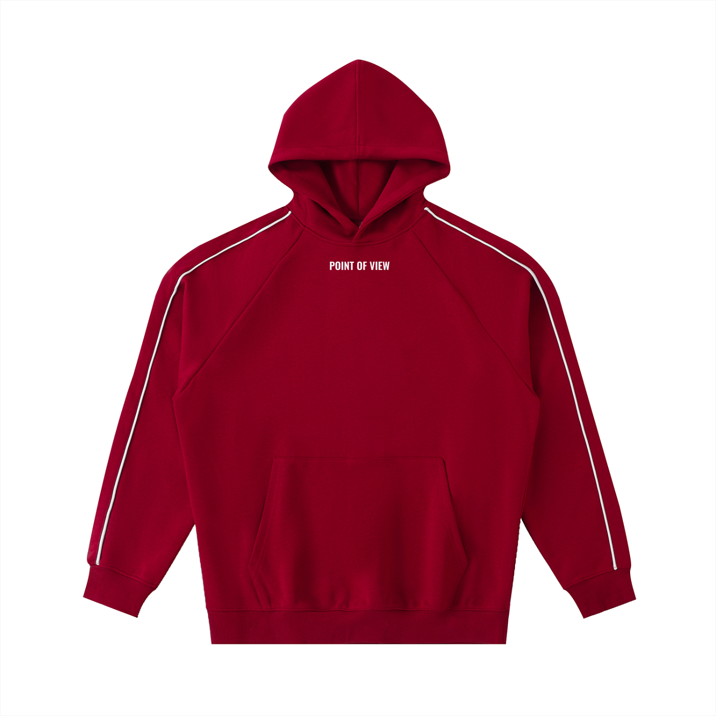 POV Contrast Piping Raglan Hoodie