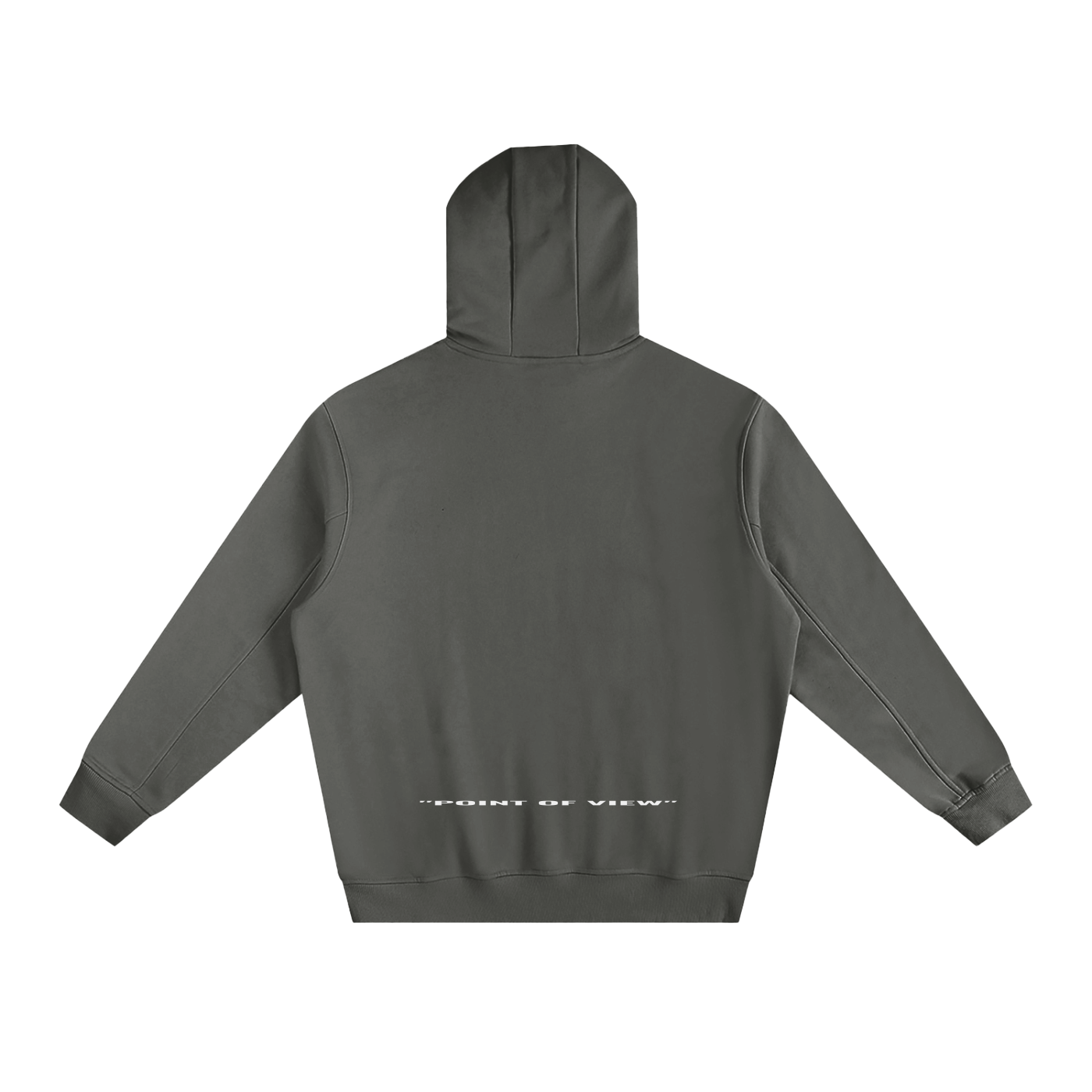 "POV" 2025 Fleeced High Neck Hoodie