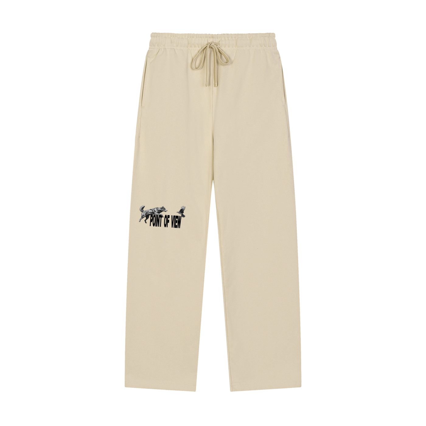 POV Solid Color Straight-Leg Sweatpants