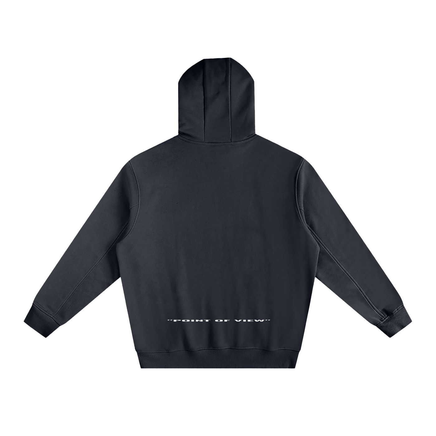 "POV" 2025 Fleeced High Neck Hoodie