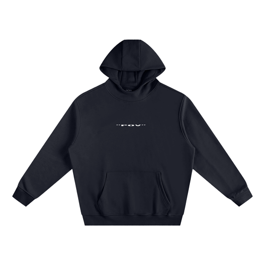 "POV" 2025 Fleeced High Neck Hoodie