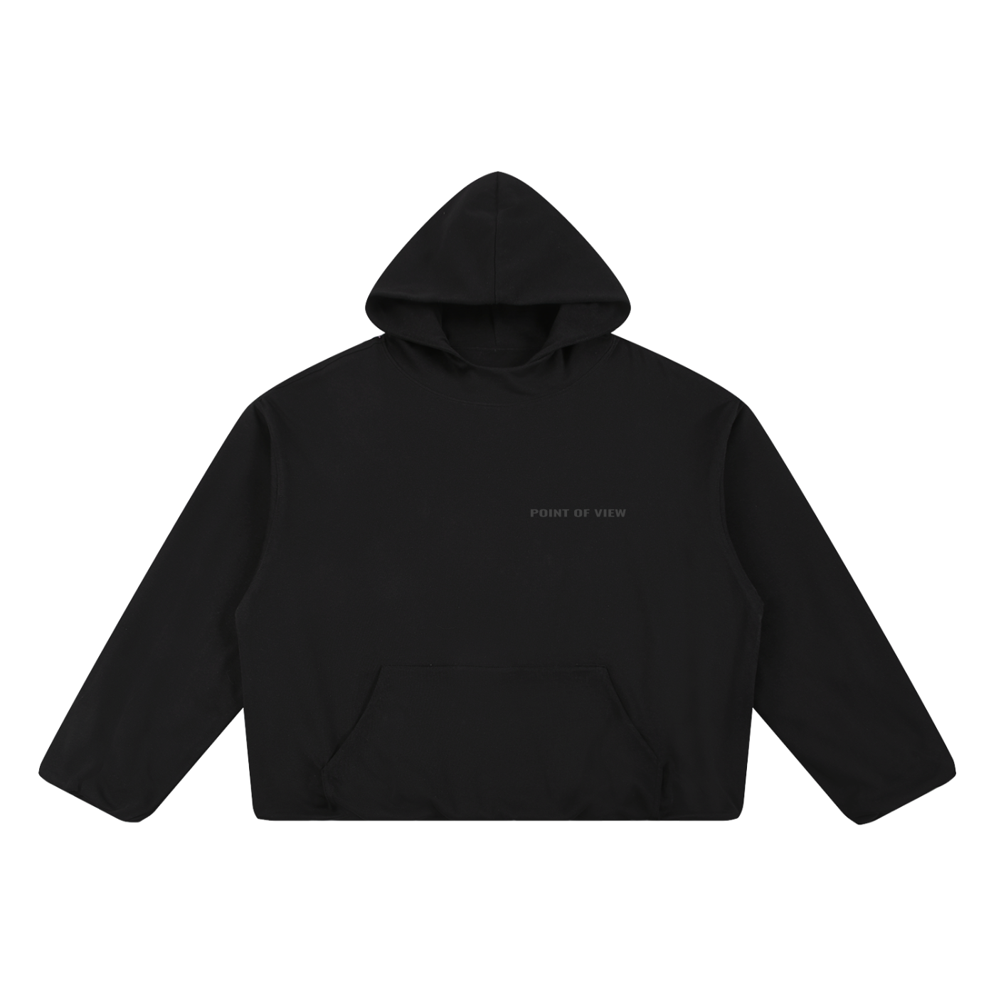POV Boxy Gather-Hem Hoodie