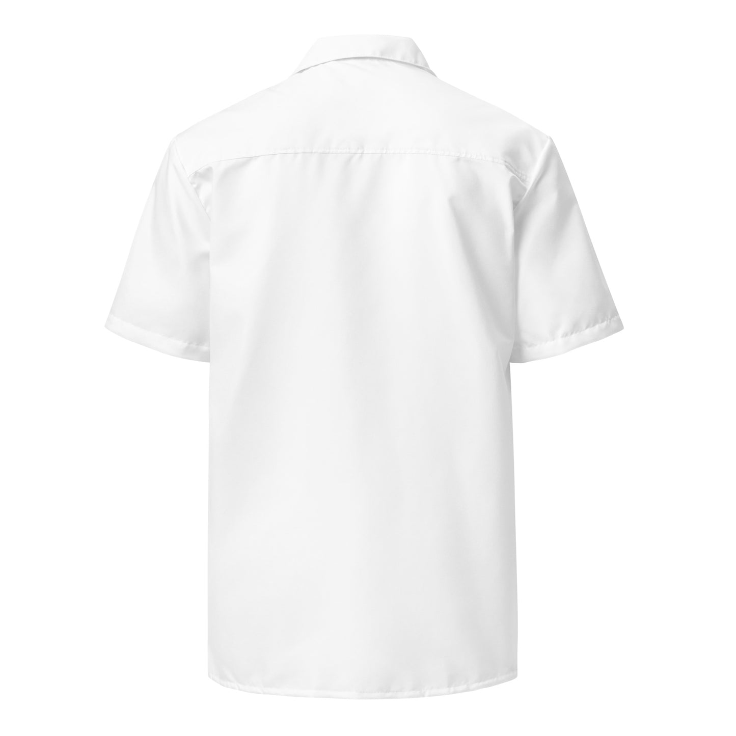 "POV" White Oversized Button Down Shirt