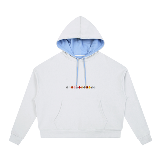 POV Contrast Drawstring Hoodie