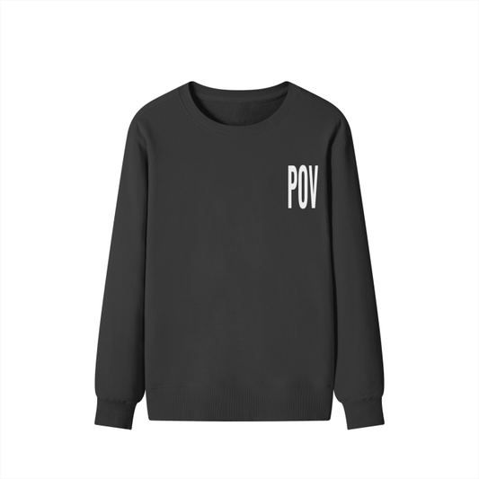 "POV" Chest Logo Classic Sweater