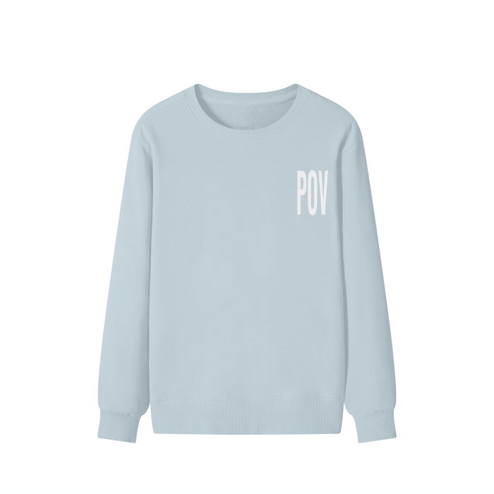 "POV" Chest Logo Classic Sweater