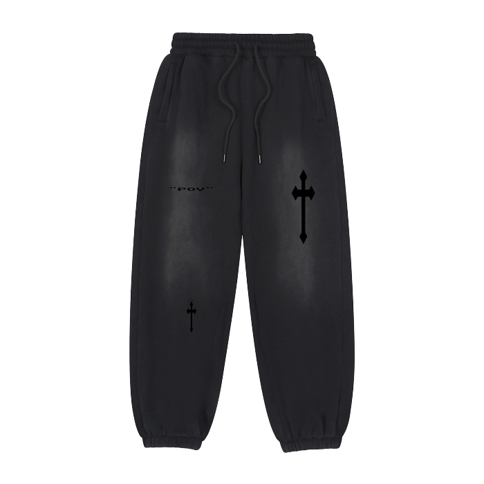 "POV" Crosses Jogger Sweats