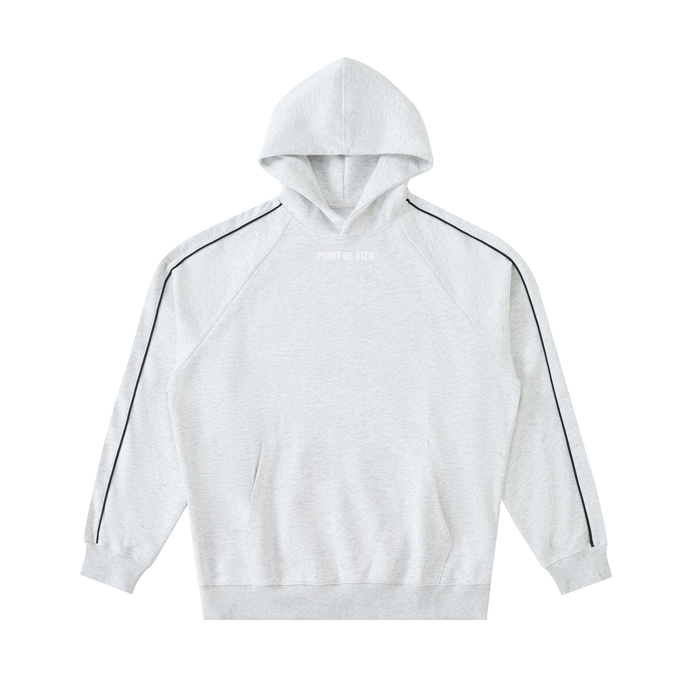 POV Contrast Piping Raglan Hoodie