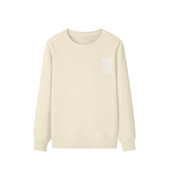 "POV" Chest Logo Classic Sweater