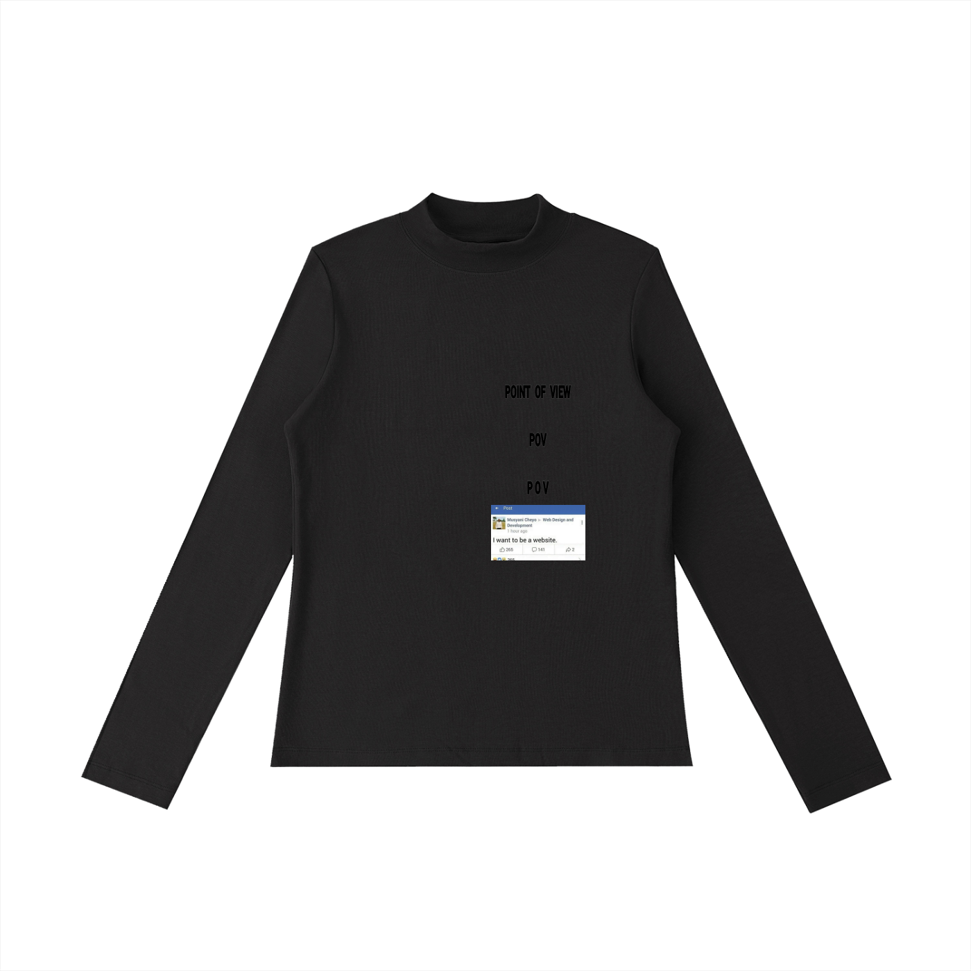 POV  Website Mock Neck Long Sleeve