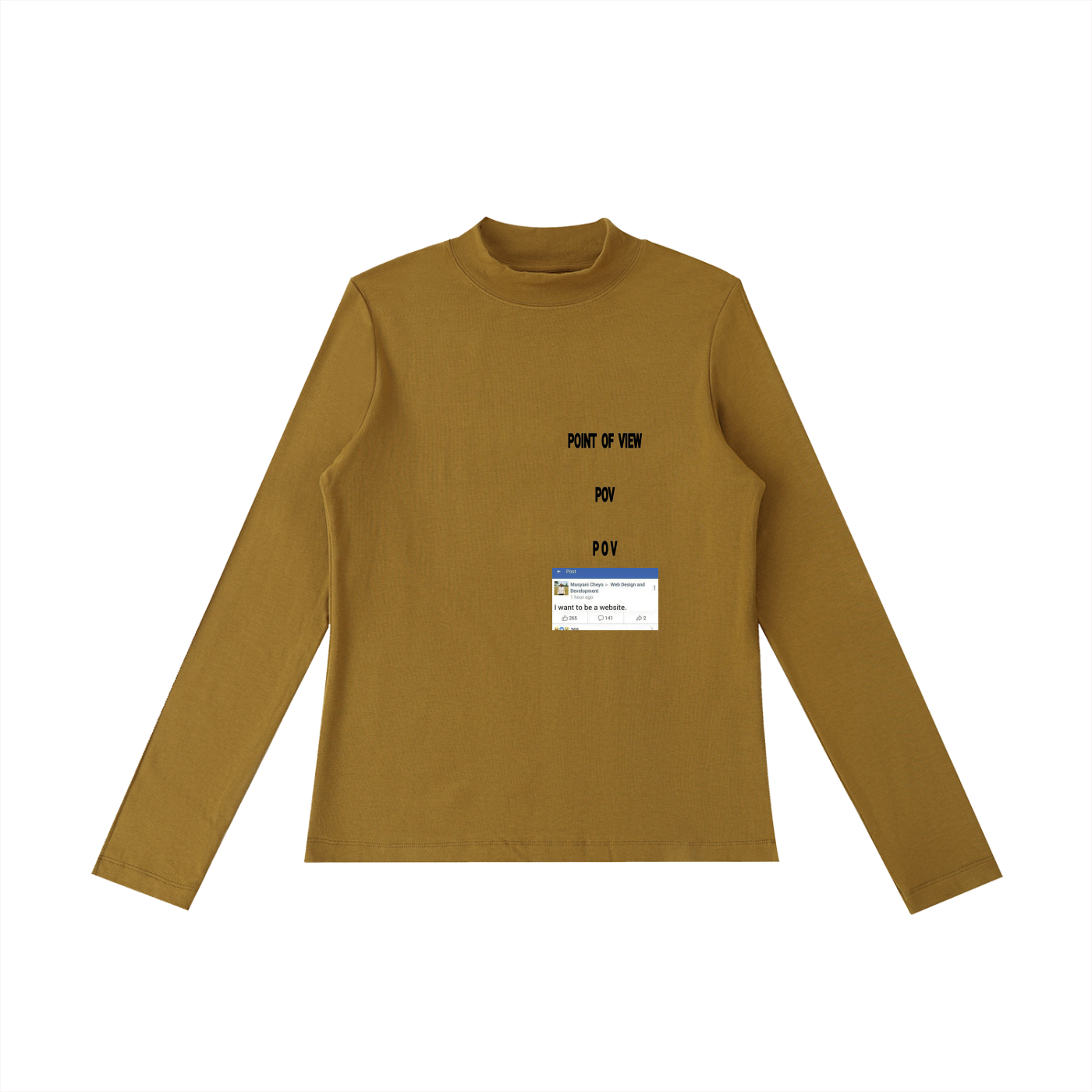 POV  Website Mock Neck Long Sleeve