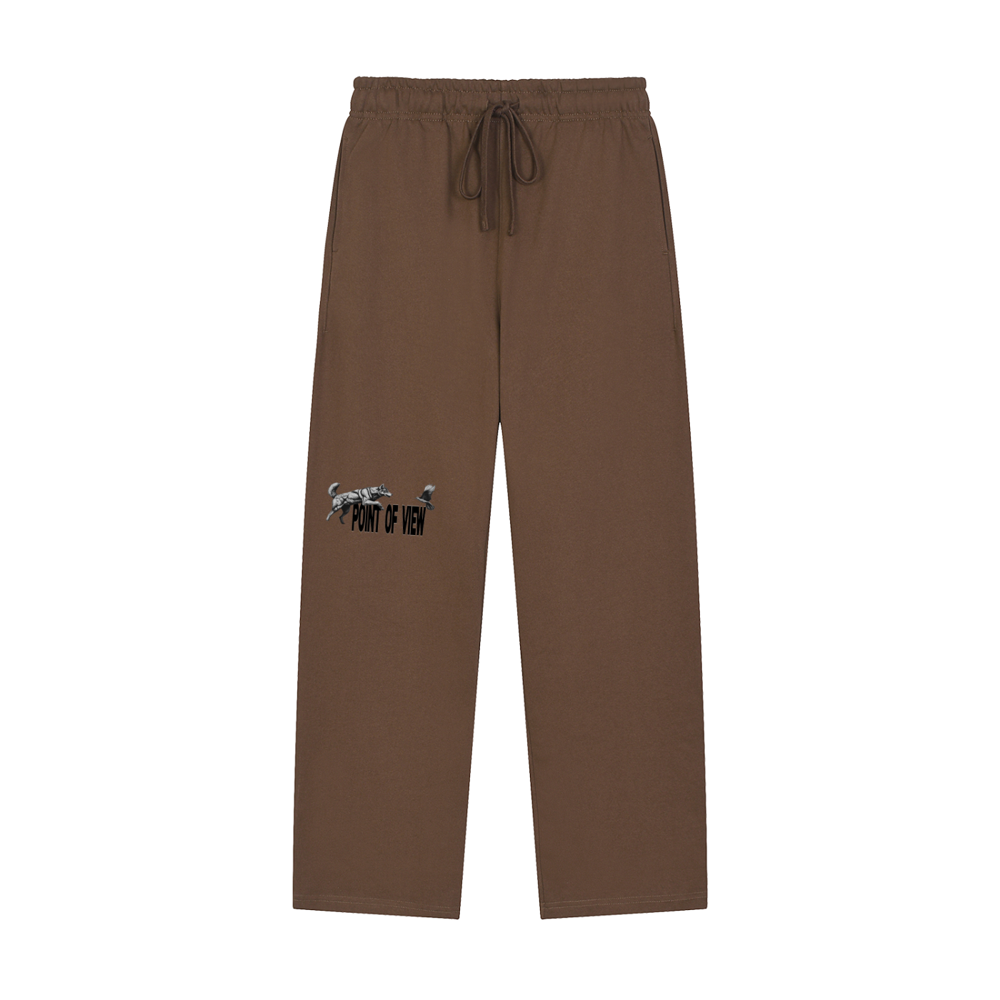 POV Solid Color Straight-Leg Sweatpants