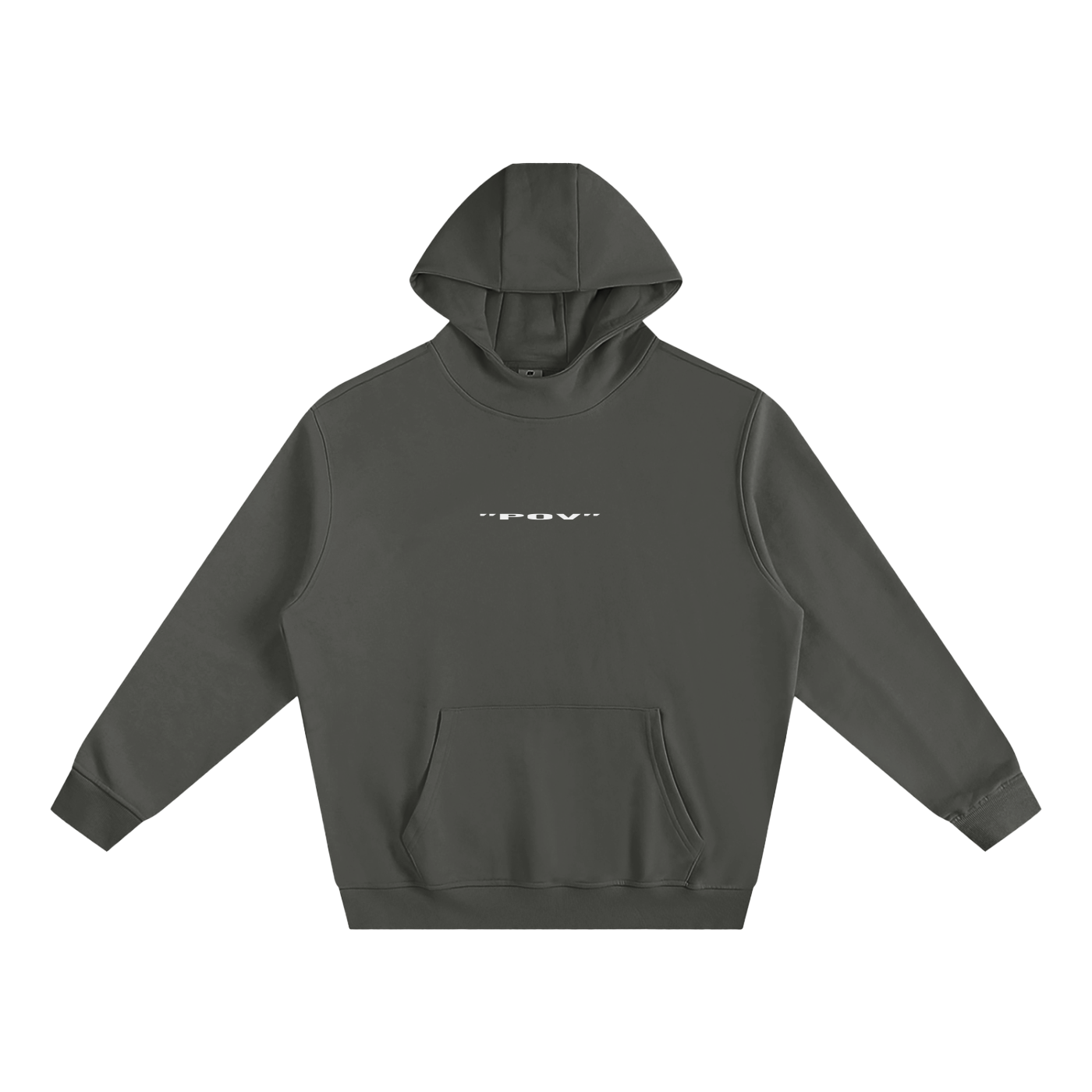 "POV" 2025 Fleeced High Neck Hoodie