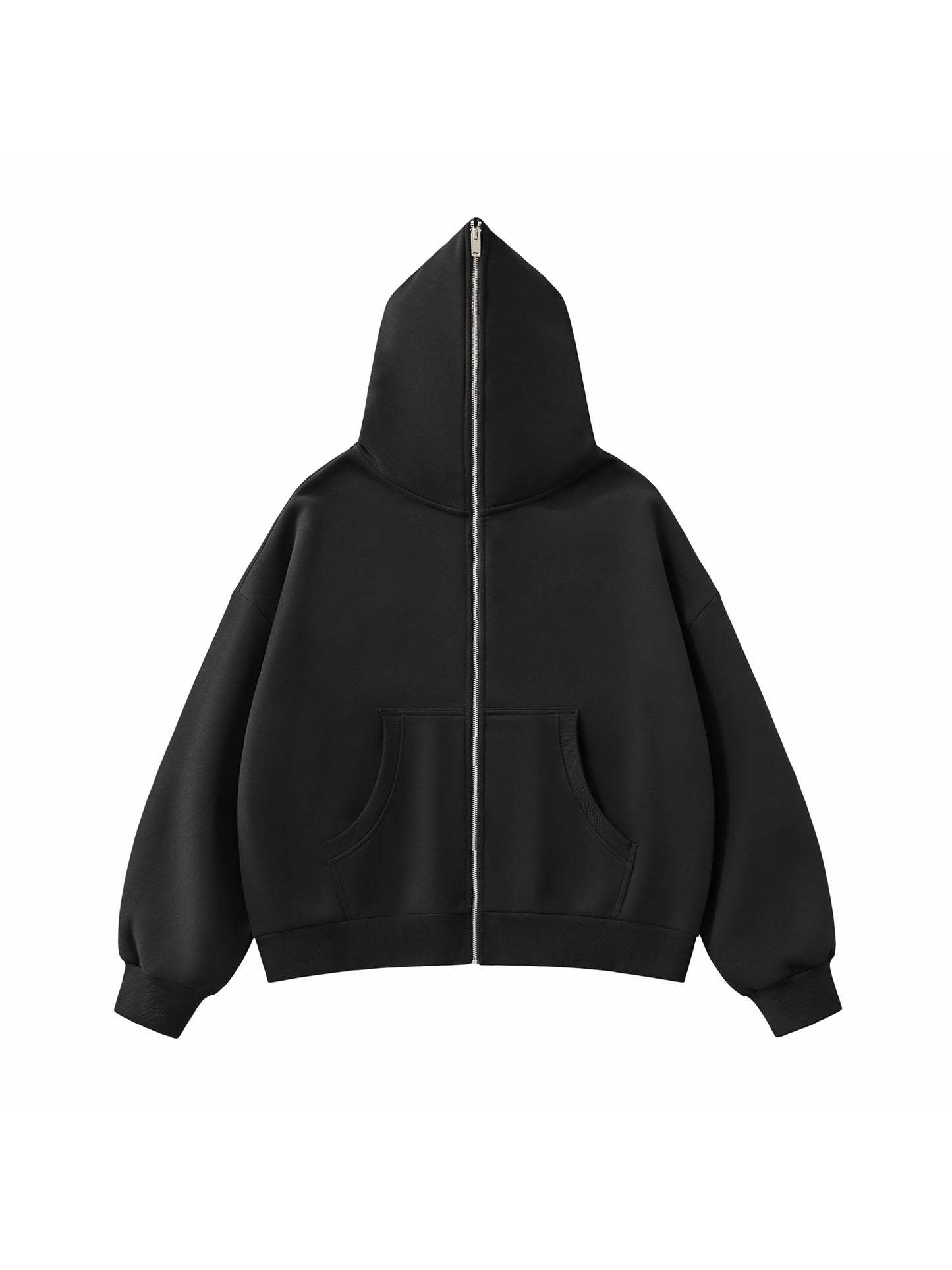 POV Fleeced Full-Zip Boxy Hoodie